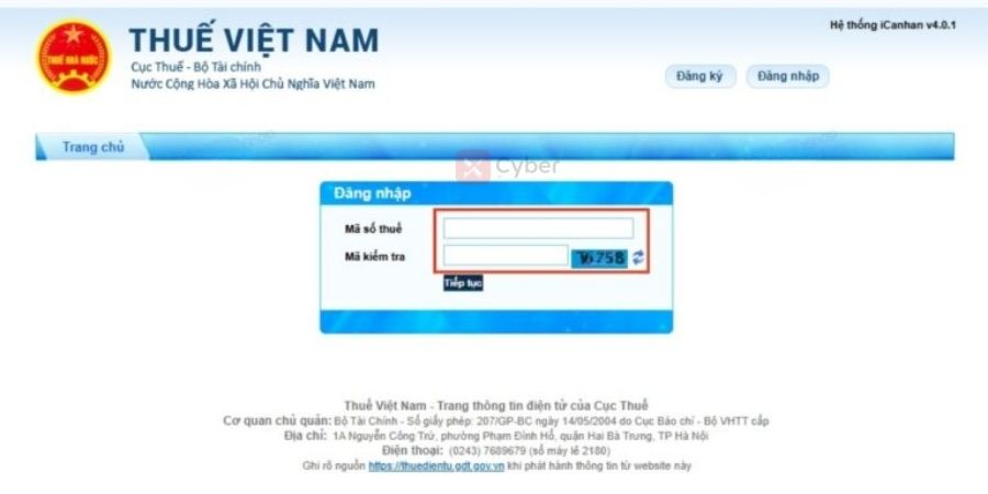 Tra cứu nợ thuế hộ kinh doanh trên Thuế điện tử - Bước 2.2