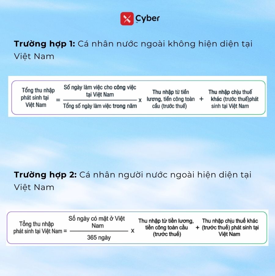 cách tính thuế tncn cho người nước ngoài
