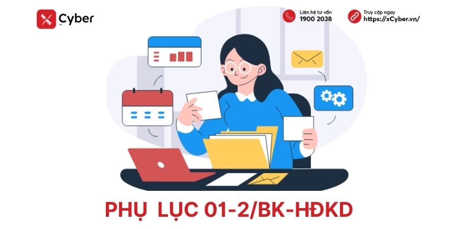 Tải mẫu phụ lục 01-2/BK-HĐKD và cách lập chuẩn Thông tư 40 1 phụ lục 01-2/bk-hđkd