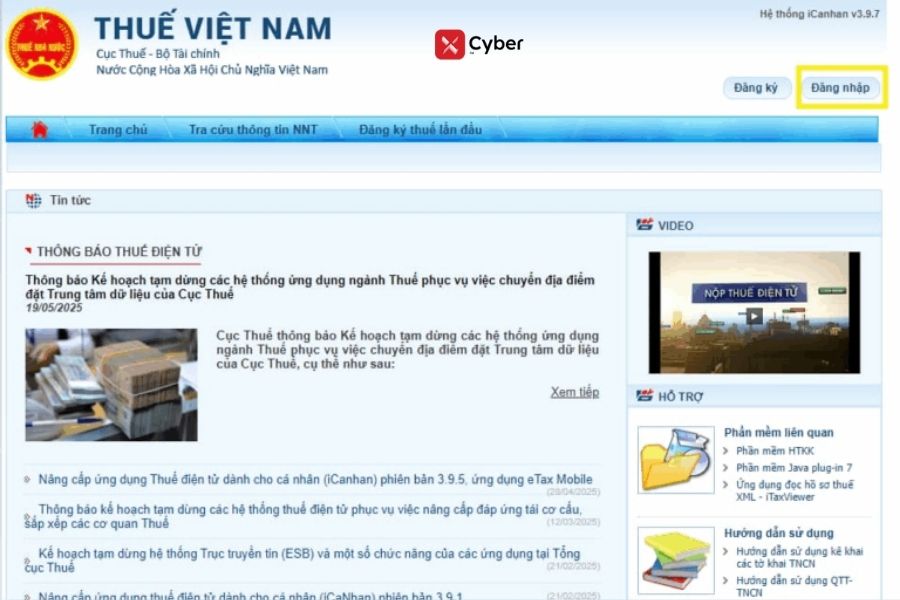 Cách kê khai thuế hộ kinh doanh Quý I.2026 Qua cổng thông tin Thuế điện tử - Bước 2