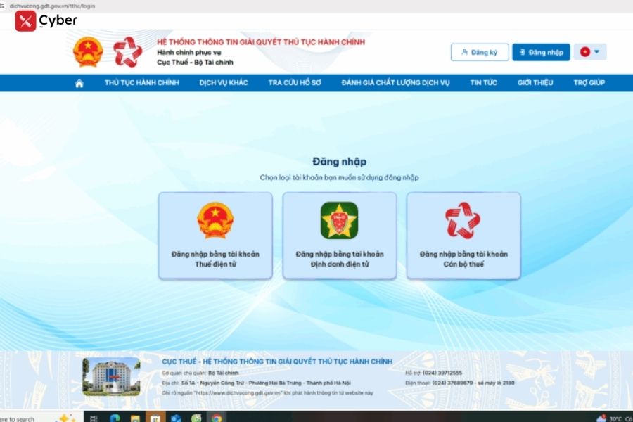 Cách kê khai thuế hộ kinh doanh Quý I.2026 Qua Dịch vụ công về Thuế