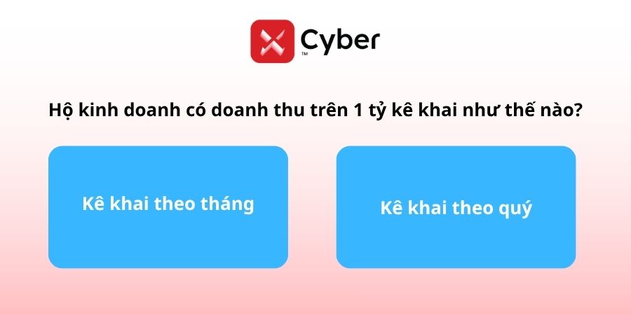 hộ kinh doanh doanh thu trên 1 tỷ kê khai như thế nào