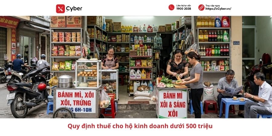 hộ kinh doanh dưới 500 triệu có phải kê khai thuế không