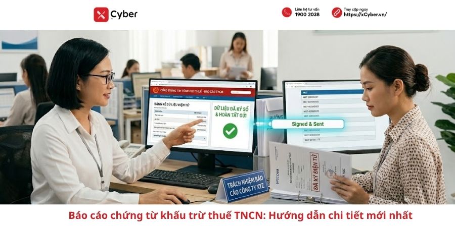 báo cáo chứng từ khấu trừ thuế tncn