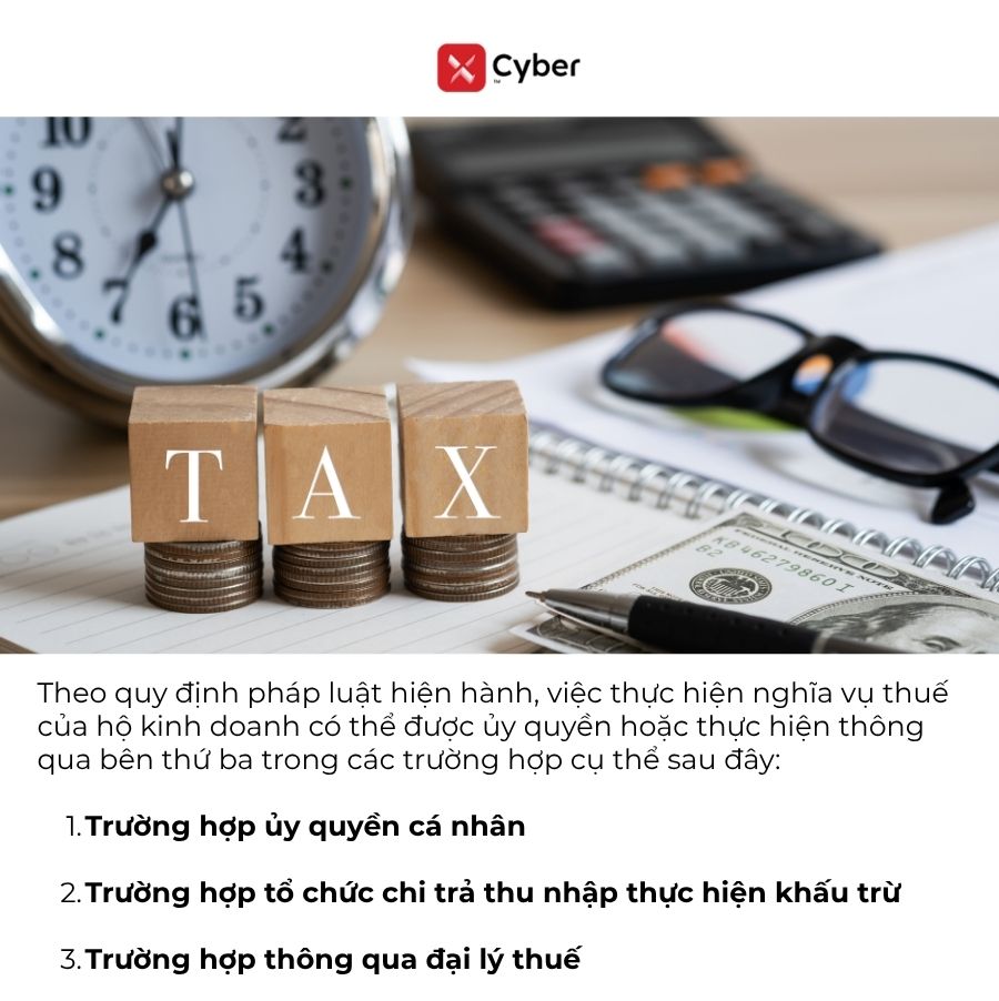 các trường hợp nộp thuế thay cho hộ kinh doanh