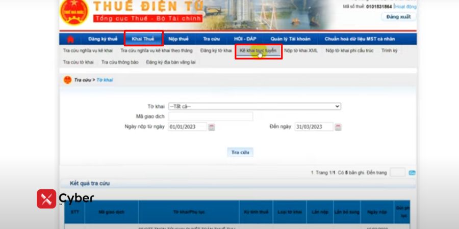 cách lấy tờ khai quyết toán thuế tncn đã nộp qua thuế điện tử
