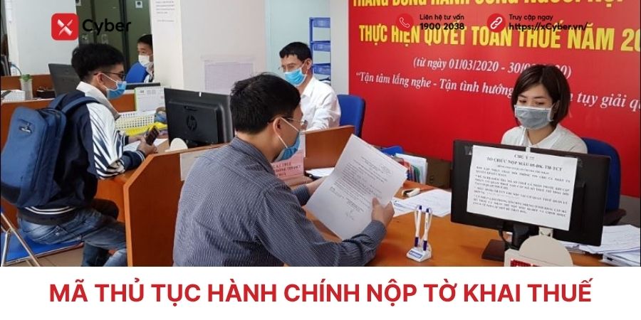 mã thủ tục hành chính nộp tờ khai thuế