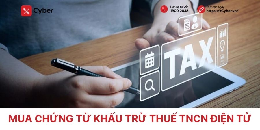 mua chứng từ khấu trừ thuế tncn điện tử