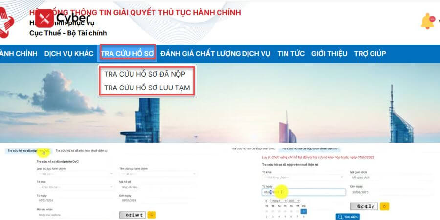 nộp lại báo cáo tài chính trên dịch vụ công - bước 2