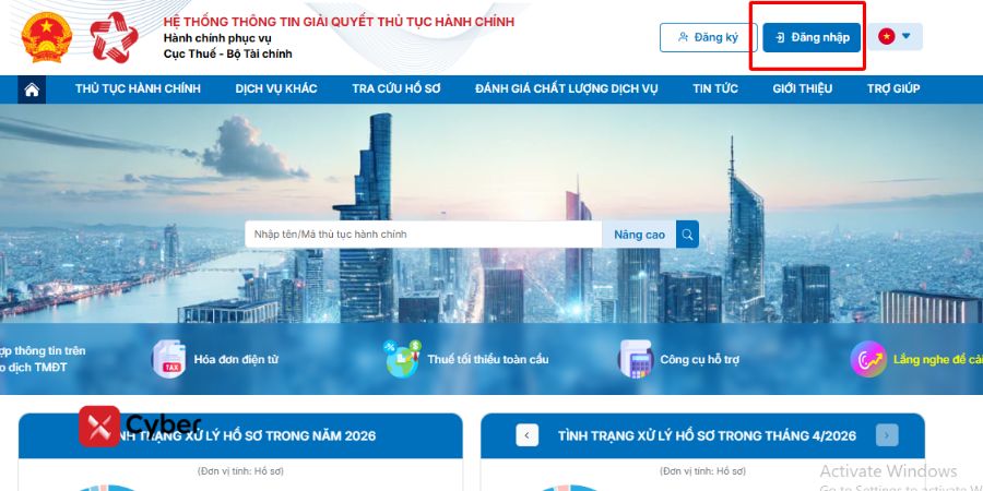 nộp thuyết minh báo cáo tài chính trên dịch vụ công cùng tờ khai quyết toán thuế tncn - bước 1