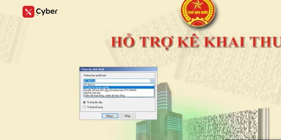 Nộp tờ khai quyết toán thuế TNCN qua HTKK - bước 3