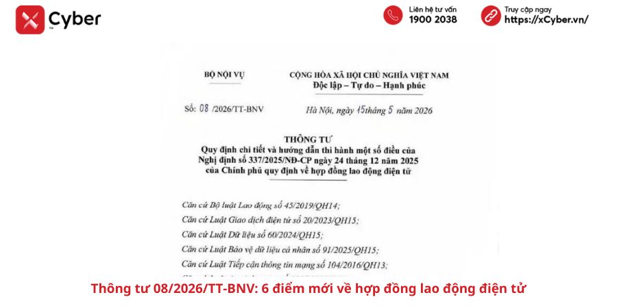 Thông tư 08/2026/TT-BNV: 6 điểm mới về hợp đồng lao động điện tử 1 Thong tu 80 2026 TT BNV