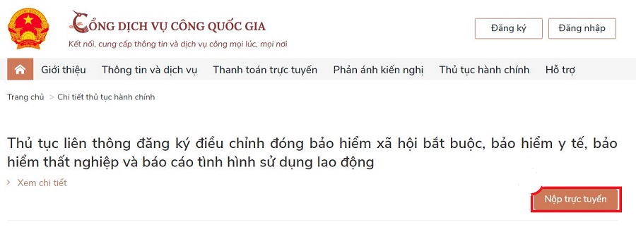Hướng dẫn cách nộp báo cáo tình hình sử dụng lao động trên Dịch vụ công từ A - Z 6 cách nộp báo cáo tình hình sử dụng lao động trên dịch vụ công - bước 4