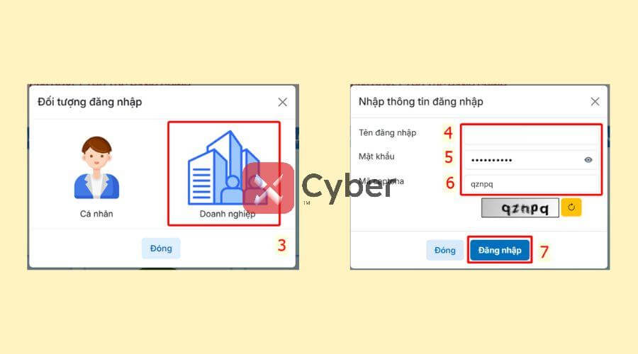 Cách nộp tờ khai thuế GTGT trên Dịch vụ công - Bước 3