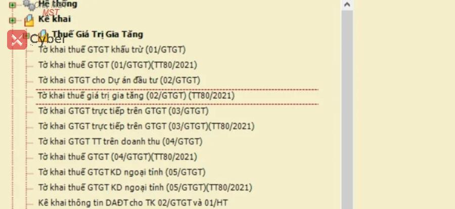 Cách nộp tờ khai thuế GTGT trên HTKK - Bước 1