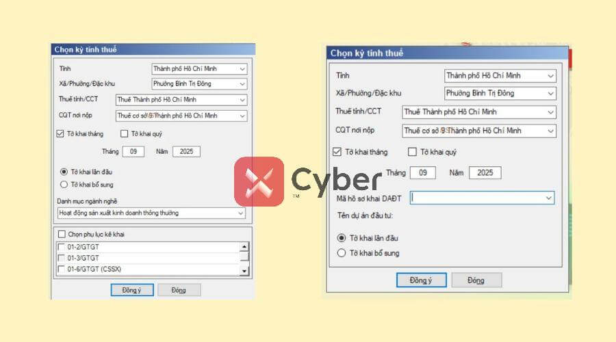 Cách nộp tờ khai thuế GTGT trên HTKK - Bước 2