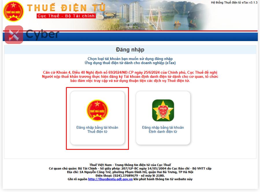 Cách nộp tờ khai thuế GTGT trên Thuế điện tử - Bước 2