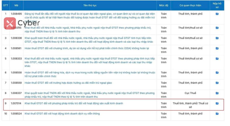 Cách nộp tờ khai thuế GTGT trên Thuế điện tử - Bước 3.3