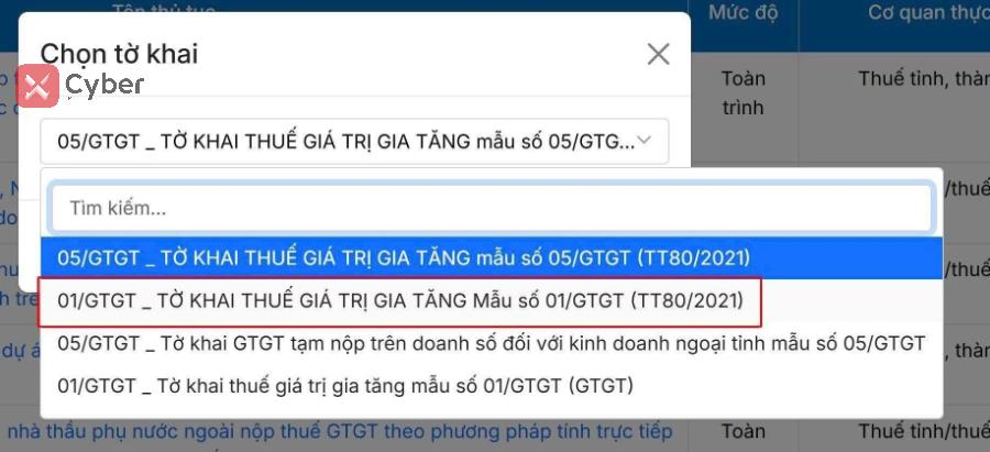Cách nộp tờ khai thuế GTGT trên Thuế điện tử - Bước 4