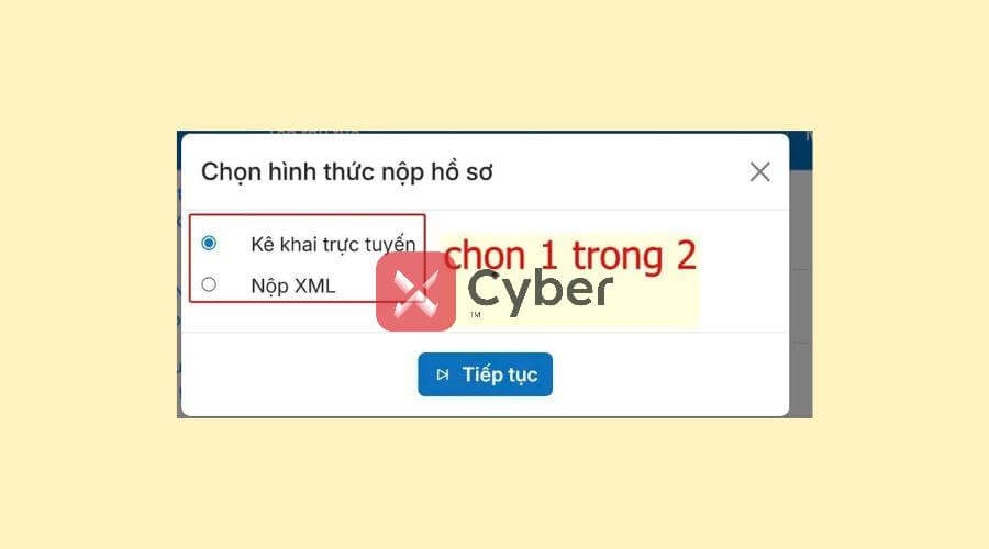 Cách nộp tờ khai thuế GTGT trên Thuế điện tử - Bước 5