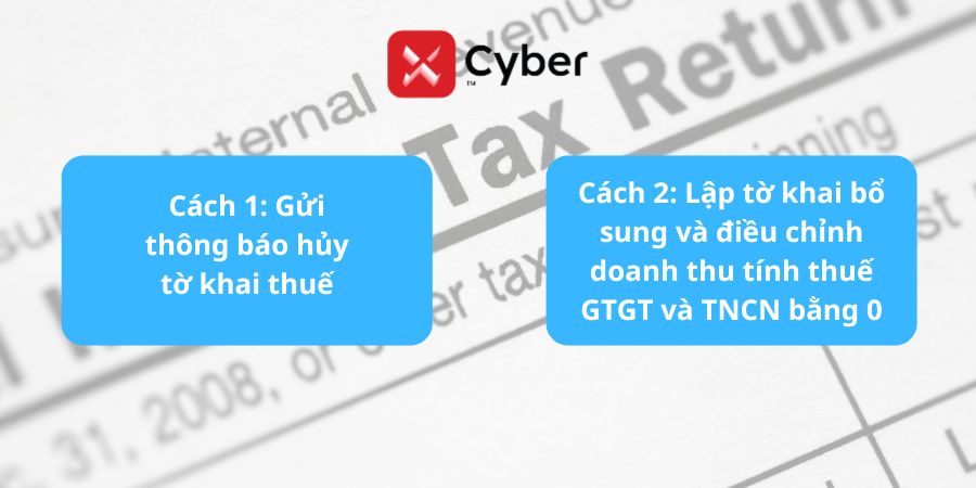 2 Cách xử lý đối với hộ kinh doanh từ 500 triệu đến 1 tỷ đã nộp tờ khai thuế 