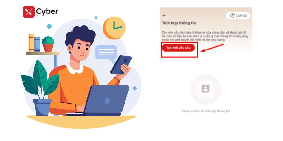 Cách tích hợp người phụ thuộc trên VNeID nhanh chóng, chi tiết A-Z 5 cách tích hợp người phụ thuộc trên vneid - bước 2