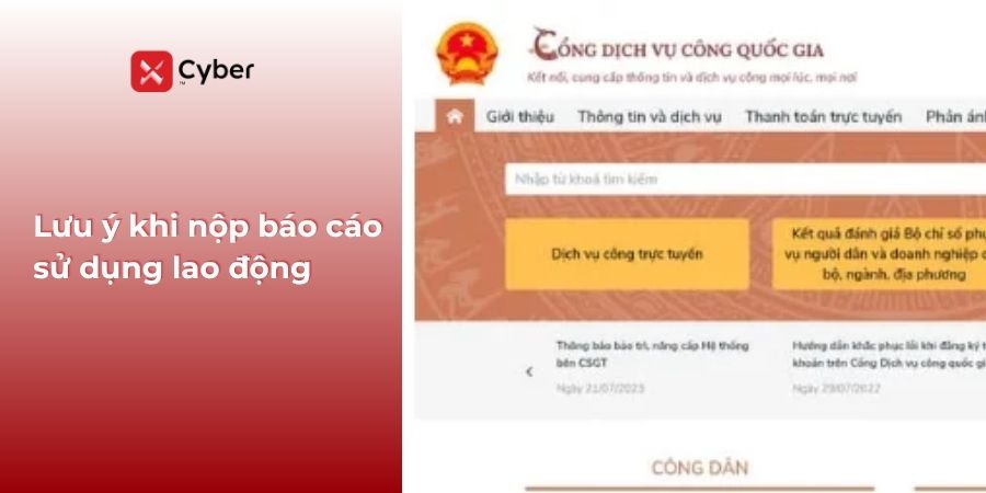 Nộp báo cáo tình hình sử dụng lao động năm 2026: Thời hạn, nơi nộp và 3 cách thực hiện 8 lưu ý khí nộp báo cáo tình hình sử dụng lao động