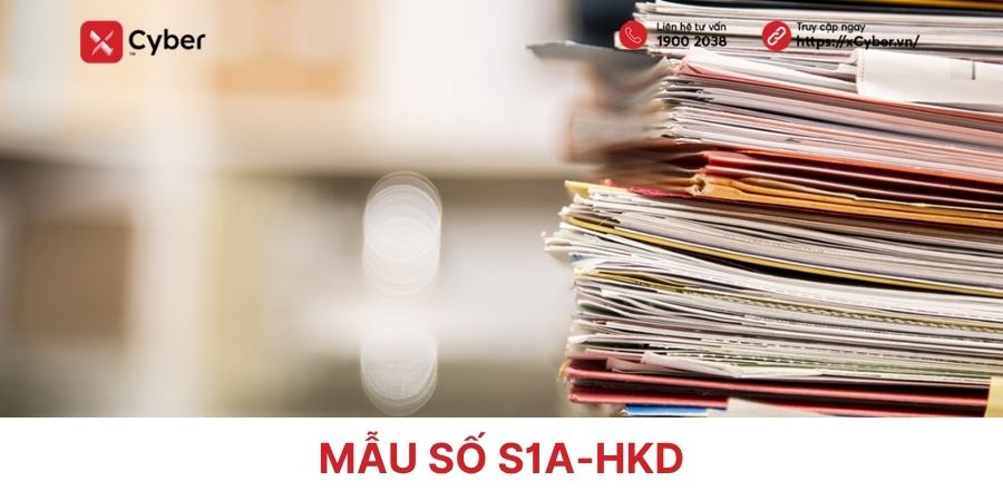 Mẫu số S1a-HKD - Sổ kế toán dành cho hộ kinh doanh có doanh thu dưới 1 tỷ 1 mẫu số s1a-hkd