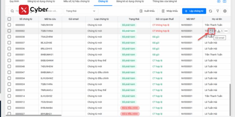 Hướng dẫn chi tiết cách lập và xuất chứng từ khấu trừ thuế TNCN 15 quy trình xuất chứng từ khấu trừ thuế tncn - bước 6