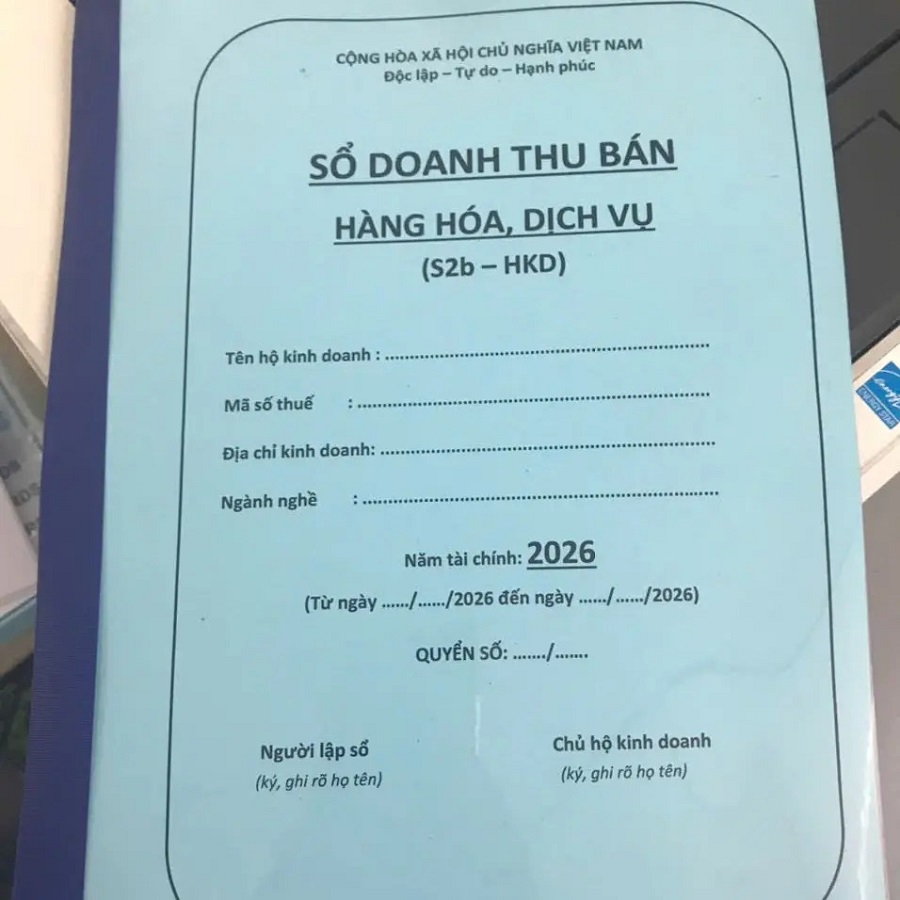 mẫu số s2b-hkd - sổ doanh thu bán hàng hóa dịch vụ hộ kinh doanh