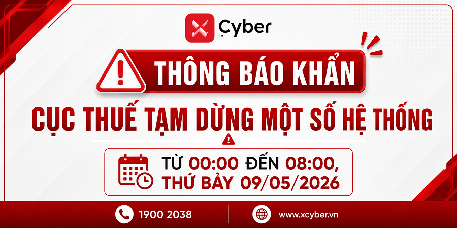 THÔNG BÁO KHẨN: Cục Thuế tạm dừng một số dịch vụ, hệ thống ứng dụng từ 00h00 đến 08h00 ngày 09/05/2026 2 thong bao khan