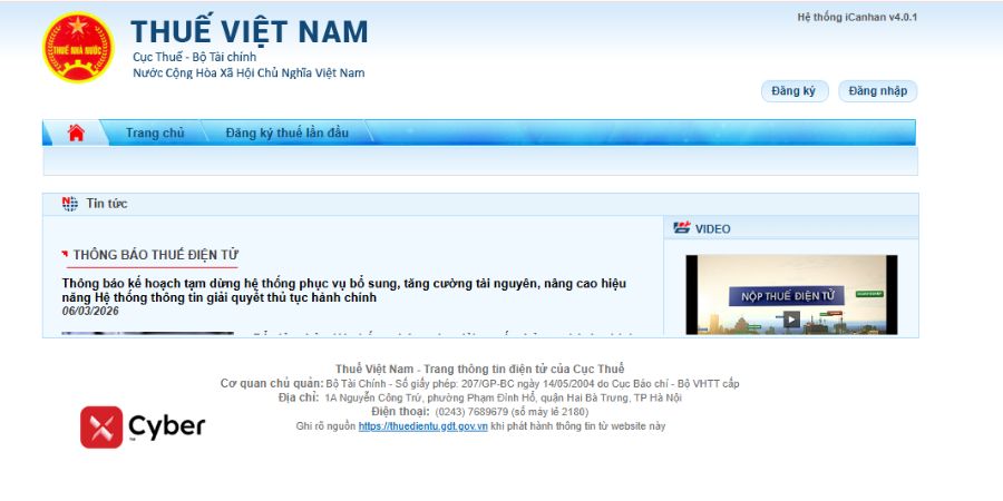Cá nhân tự quyết toán thuế TNCN qua Thuế Việt Nam - Bước 1