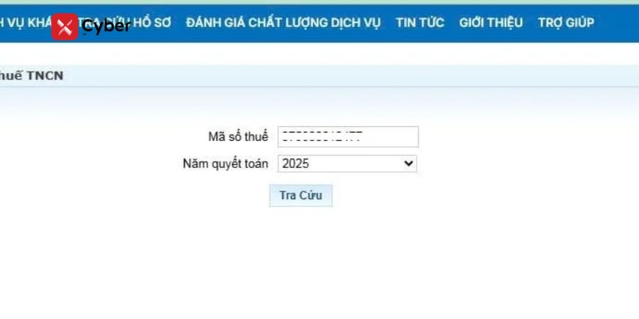 Cá nhân tự quyết toán thuế TNCN qua Dịch vụ công - Bước 4
