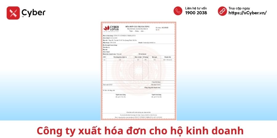 Công ty xuất hóa đơn cho hộ kinh doanh như thế nào? Mẫu hóa đơn và lưu ý mới nhất 2026 1 công ty xuất hóa đơn cho hộ kinh doanh