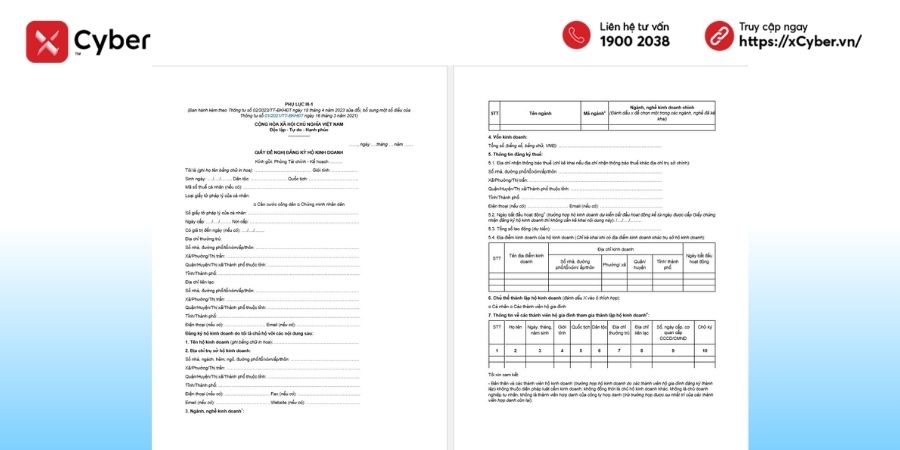Đăng ký hộ kinh doanh dạy thêm: Điều kiện, hồ sơ và cách thực hiện mới nhất 2026 4 mẫu đăng ký hộ kinh doanh dạy thêm