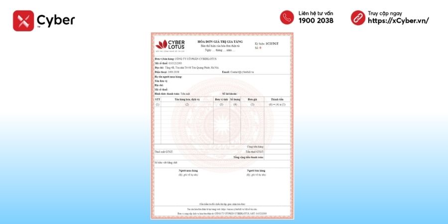 Công ty xuất hóa đơn cho hộ kinh doanh như thế nào? Mẫu hóa đơn và lưu ý mới nhất 2026 4 Mẫu hóa đơn giá trị gia tăng công ty xuất cho hộ kinh doanh