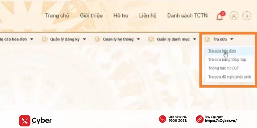 Cách tra cứu hóa đơn đầu vào trên trang Thuế điện tử - Bước 3