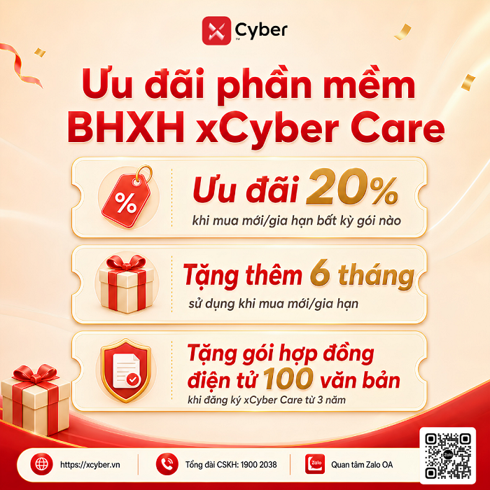 🔥 CHÀO QUÝ 3/2026: XCYBER TUNG LOẠT ƯU ĐÃI HẤP DẪN CHO DOANH NGHIỆP, KẾ TOÁN VÀ HỘ KINH DOANH 11 227 Copy