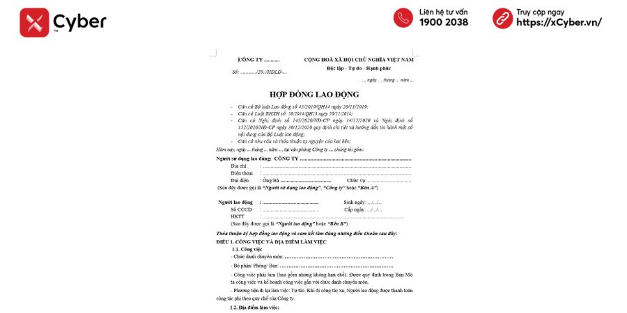 Cách ký hợp đồng lao động điện tử - Bước 1