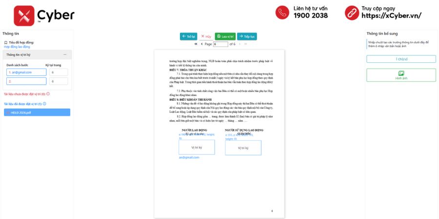 Cách ký hợp đồng lao động điện tử - Bước 4