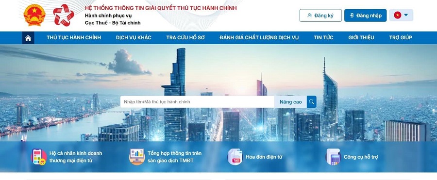 Đăng ký cá nhân kinh doanh: Đăng ký ở đâu, làm online thế nào và nên chọn hình thức nào? 14 đăng ký mã số thuế cá nhân kinh doanh trên dịch vụ công - bước 1