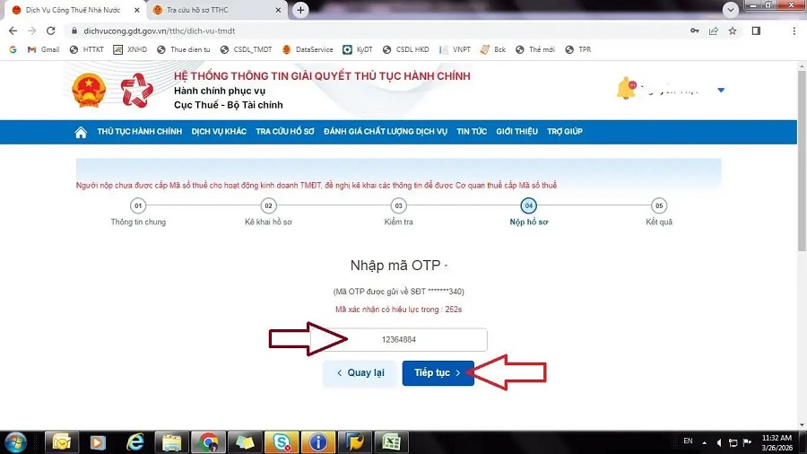 Đăng ký cá nhân kinh doanh: Đăng ký ở đâu, làm online thế nào và nên chọn hình thức nào? 22 đăng ký mã số thuế cá nhân kinh doanh trên dịch vụ công - bước 7