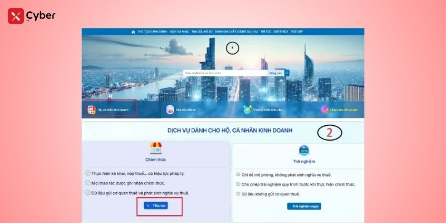 Hướng dẫn hộ kinh doanh kê khai thuế quý 2: Cách nộp tờ khai online và hạn chót cần nhớ 21 hộ kinh doanh kê khai thuế quý 2 trên dịch vụ công - bước 3