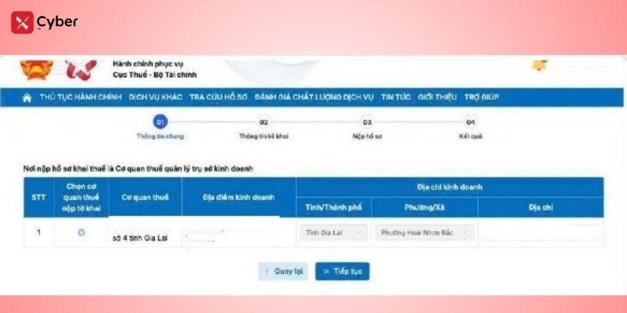 Hướng dẫn hộ kinh doanh kê khai thuế quý 2: Cách nộp tờ khai online và hạn chót cần nhớ 23 hộ kinh doanh kê khai thuế quý 2 trên dịch vụ công - bước 5