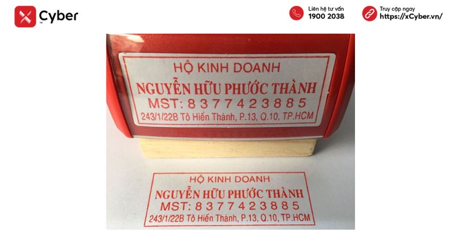 quy định về con dấu hộ kinh doanh