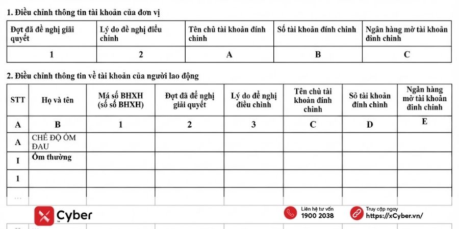 Hướng dẫn cách điền mẫu 01B-HSB mới nhất theo Quyết định 2222 9 cách điền mẫu 01b-hsb - phần 3