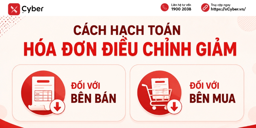 hạch toán hóa đơn điều chỉnh giảm