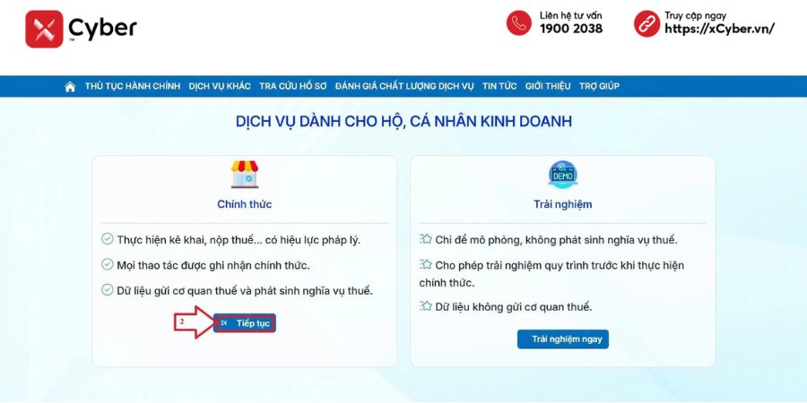 Tất tần tật về hộ kinh doanh nhóm 2: Cách tính thuế, sổ kế toán và hướng dẫn kê khai chi tiết 15 Cách kê khai thuế hộ kinh doanh nhóm 2 - bước 1.3