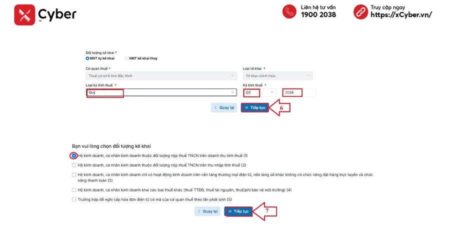 Tất tần tật về hộ kinh doanh nhóm 2: Cách tính thuế, sổ kế toán và hướng dẫn kê khai chi tiết 18 Cách kê khai thuế hộ kinh doanh nhóm 2 - bước 4.1