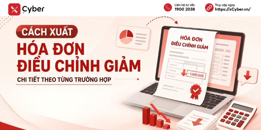 cách xuất hóa đơn điều chỉnh giảm